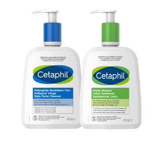 Cetaphil Daily Facial Cleanser + Moisturizing Lotion 470ML Combi 2ST Cetaphil Daily Facial Cleanser + Moisturizing Lotion 470ML Combi 2ST