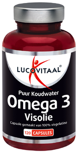 Lucovitaal Omega 3 Visolie Puur Koudwater Capsules 120CP  Lucovitaal Omega 3 Visolie Puur Koudwater Capsules 120CP