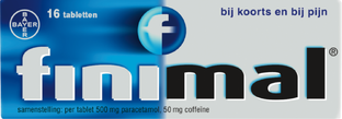 Finimal Paracetamol 500mg/Coffeine 50mg 16TB Finimal Paracetamol 500mg/Coffeine 50mg 16TB