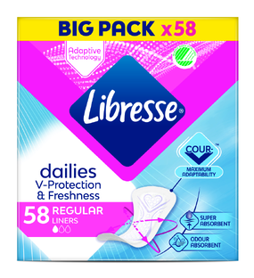 Libresse Regular Inlegkruisjes 58ST Libresse Regular Inlegkruisjes 58ST
