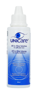 Unicare All-in-One Solution Voor Zachte Contactlenzen 100ML Unicare All-in-One Solution Voor Zachte Contactlenzen 100ML