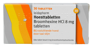 Leidapharm Broomhexine HCI 8 mg Hoesttabletten 30ST Leidapharm Broomhexine HCI 8 mg Hoesttabletten 30ST