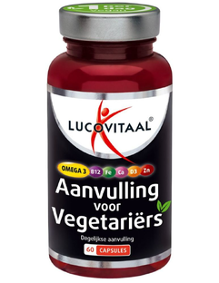 Lucovitaal Aanvulling voor Vegetariërs Capsules 60CP Lucovitaal Aanvulling voor Vegetariërs Capsules 60CP