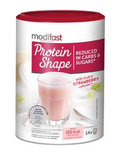 Modifast Protein Shape Milkshake Aardbei 420GR Modifast Protein Shape Milkshake Aardbei 420GR