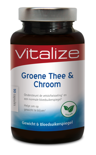 Vitalize Groene Thee en Chroom Capsules 90CP Vitalize Groene Thee en Chroom Capsules 90CP