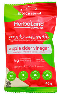 Herbaland Gummies Apple Cider Vinegar 40GR Herbaland Gummies Apple Cider Vinegar 40GR
