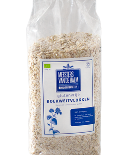 De Halm Meesters Van De Halm Biologische Boekweitvlokken 750GR De Halm Meesters Van De Halm Biologische Boekweitvlokken 750GR