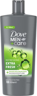 Dove Men+Care Refreshing Extra Fresh - Body, Face & Hairwash 700ML Dove Men+Care Refreshing Extra Fresh - Body, Face & Hairwash 700ML
