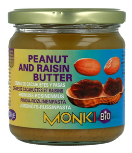 Monki Pinda Rozijnenpasta Bio 330GR Monki Pinda Rozijnenpasta Bio 330GR