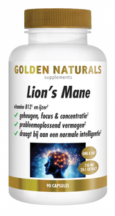 Golden Naturals Lion's Mane Capsules 90VCP Golden Naturals Lion's Mane Capsules 90VCP