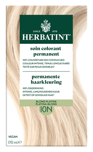 Herbatint Permanente Haarkleuring Platina-Blond 10N 170ML Herbatint Permanente Haarkleuring Platina-Blond 10N 170ML