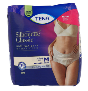 TENA Silhouette Classic High Waist Crème M Plus 9ST TENA Silhouette Classic High Waist Crème M Plus 9ST