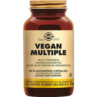 Solgar Vegan Multiple Multivitamine voor Veganisten Capsules 90VCP Solgar Vegan Multiple Multivitamine voor Veganisten Capsules 90VCP