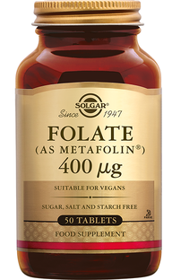 Solgar Folate (Folaat) 400 mcg Tabletten 50TB  Solgar Folate (Folaat) 400 mcg Tabletten 50TB