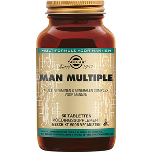 Solgar Man Multiple Multivitamine voor Mannen Tabletten 60TB Solgar Man Multiple Multivitamine voor Mannen Tabletten 60TB
