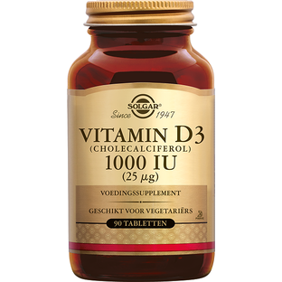 Solgar Vitamine D-3 1000 IU (25 mcg) Tabletten 90TB Solgar Vitamine D-3 1000 IU (25 mcg) Tabletten 90TB