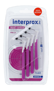 Interprox Maxi Conical Paarse Ragers PHD 2.3 4ST Interprox Maxi Conical Paarse Ragers PHD 2.3 4ST