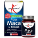 Lucovitaal Puur Maca & Shilajit Tabletten 60TB Voorkant verpakking plus pot