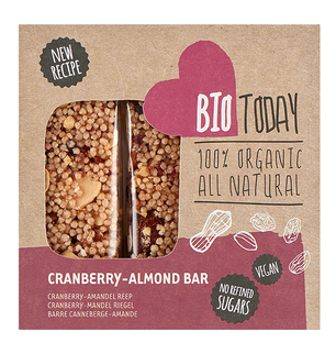 BioToday Cranberry-Almond Bar 75GR 