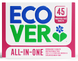 Ecover All-In-One Vaatwastabletten Wrapper Free 45ST Ecover All-In-One Vaatwastabletten Wrapper Free 45ST