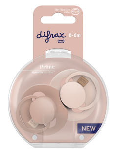 Difrax LOVI Prime Pacifier 0-6 Months - Nude/Blush 2ST Difrax LOVI Prime Pacifier 0-6 Months - Nude/Blush 2ST