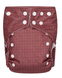 Bumbuns Easy Herbruikbare Luier Classic Mahogany Drukknopen 1ST voorkant luier