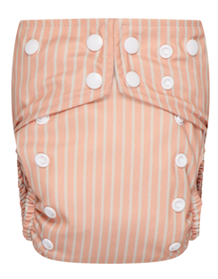 Bumbuns Easy Herbruikbare Luier Stripes Apricot Drukknopen 1ST Bumbuns Easy Herbruikbare Luier Stripes Apricot Drukknopen 1ST