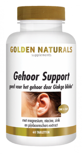 Golden Naturals Gehoor Support Tabletten 60TB 
