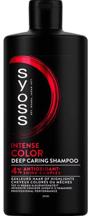 Syoss Intense Color Deep Caring Shampoo 4% Antioxidant Shine 440ML Syoss Intense Color Deep Caring Shampoo 4% Antioxidant Shine 440ML