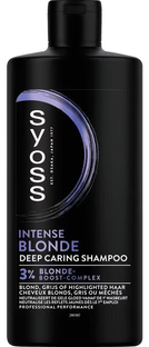 Syoss Intense Blonde Deep Caring Shampoo 3% Blond Booster 440ML Syoss Intense Blonde Deep Caring Shampoo 3% Blond Booster 440ML