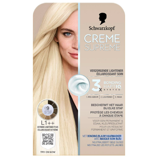 Schwarzkopf Creme Supreme Crèmekleuring L1++ Extreme Lightener Plus 1ST Schwarzkopf Creme Supreme Crèmekleuring L1++ Extreme Lightener Plus 1ST