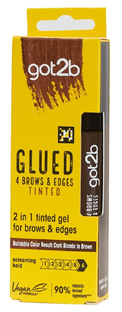 Schwarzkopf Got2b Glued 2-in-1 Brows & Edges Donkerbruin 16ML Schwarzkopf Got2b Glued 2-in-1 Brows & Edges Donkerbruin 16ML
