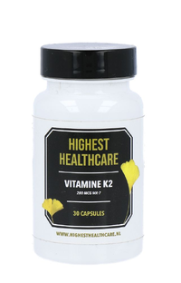 Highest Healthcare Vitamine K2 200mcg Capsules 30CP Highest Healthcare Vitamine K2 200mcg Capsules 30CP