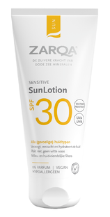 De Online Drogist Zarqa Sensitive SunLotion SPF30 100ML aanbieding
