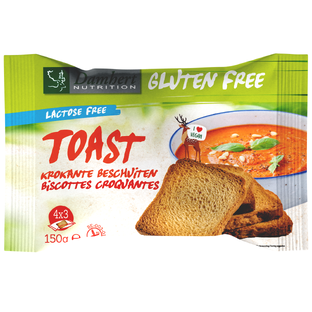 Damhert Gluten Free Lactose Free Toast 150GR Damhert Gluten Free Lactose Free Toast 150GR
