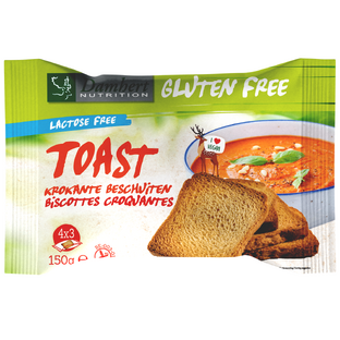 Damhert Gluten Free Lactose Free Toast 150GR Damhert Gluten Free Lactose Free Toast 150GR
