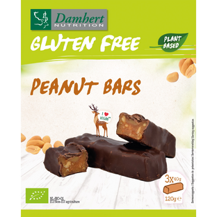 Damhert Gluten Free Peanut Bars Plant Based 120GR Damhert Gluten Free Peanut Bars Plant Based 120GR