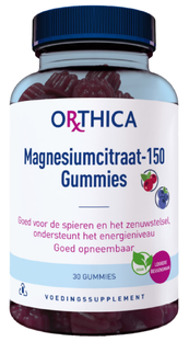 Orthica Magnesiumcitraat 150 Gummies 30ST Orthica Magnesiumcitraat 150 Gummies 30ST