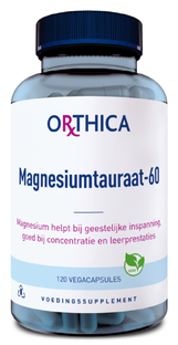 Orthica Magnesiumtauraat 60 Capsules 120VCP Orthica Magnesiumtauraat 60 Capsules 120VCP