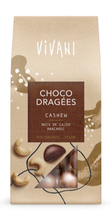 Vivani Choco Dragées Cashew 75GR Vivani Choco Dragées Cashew 75GR