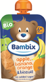 Bambix Bio Knijpzakje Appel, Banaan, Sinaasappel & Koekjes 6+ 100GR Bambix Bio Knijpzakje Appel, Banaan, Sinaasappel & Koekjes 6+ 100GR
