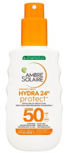 Garnier Ambre Solaire Hydra 24h Protect SPF50 Zonnespray 150ML Garnier Ambre Solaire Hydra 24h Protect SPF50 Zonnespray 150ML