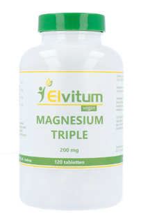 Elvitum Magnesium Triple 200mg Tabletten 120TB Elvitum Magnesium Triple 200mg Tabletten 120TB