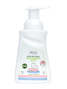 Incia Hair & Body 100% Natural Baby Foam Shampoo 200ML 