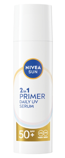 Nivea Sun 2in1 Primer Daily UV Serum SPF50+ 30ML Nivea Sun 2in1 Primer Daily UV Serum SPF50+ 30ML
