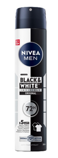 Nivea Men Black & White Anti-transpirant Spray 200ML Nivea Men Black & White Anti-transpirant Spray 200ML