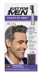 Just For Men Touch of Grey T-45 Donkerbruin 1ST Just For Men Touch of Grey T-45 Donkerbruin 1ST