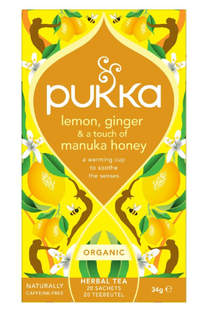 Pukka Lemon Ginger & Manuka Honey Thee 20ZK Pukka Lemon Ginger & Manuka Honey Thee 20ZK