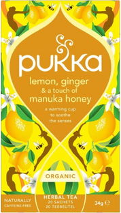 Pukka Lemon Ginger & Manuka Honey Thee 20ZK Pukka Lemon Ginger & Manuka Honey Thee 20ZK