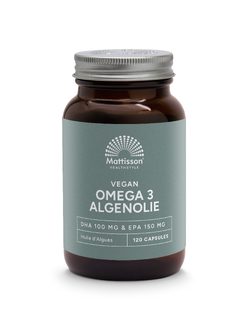 Mattisson HealthStyle Vegan Omega 3  Algenolie Capsules 120CP 
